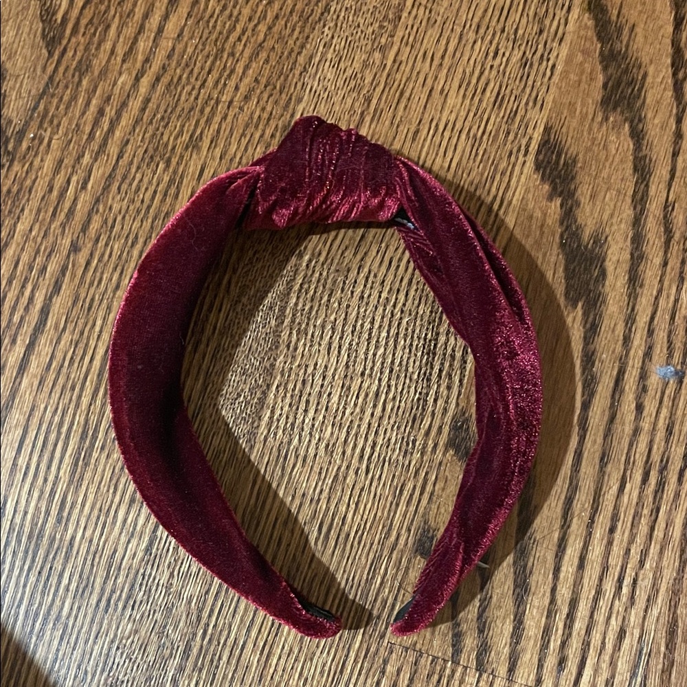Elegant Velvet Burgundy Headband